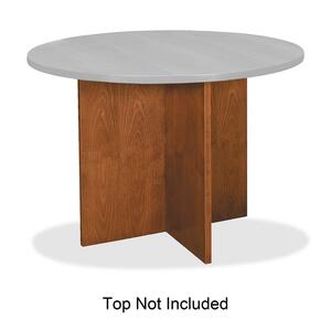 Basyx Veneer Round Conf. Table Tops w/ X-Base