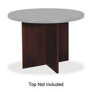 Basyx Veneer Round Conf. Table Tops w/ X-Base