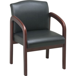 Lorell Deluxe Faux Leather Guest Chairs