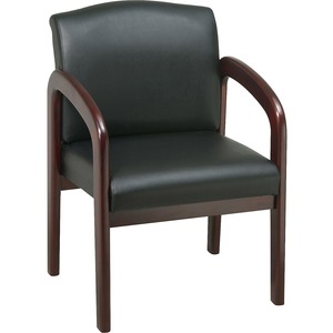 Lorell Deluxe Faux Leather Guest Chairs