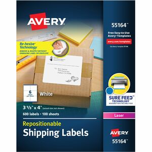 Avery Repositionable Mailing Label