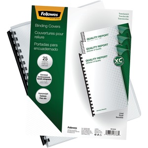 Fellowes Futura Presentation Covers - Oversize, Lined, 25 pack