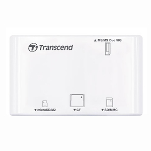 Transcend CARD READER, ALL IN ONE,P8, WHITE