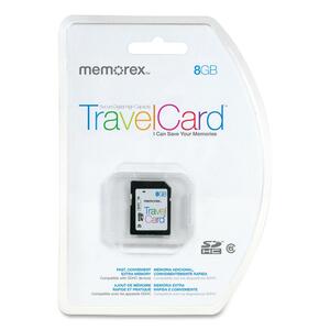 Memorex TravelCard 8GB Secure Digital High Capacity (SDHC) Card