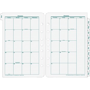 Franklin Original Planning Syst Mnthly Refill Tabs
