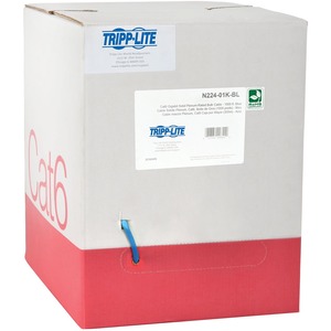 Tripp+Lite+1000ft+Cat6+Gigabit+Bulk+Cable+Solid+CMP+Plenum+PVC+Blue+N22401KBL