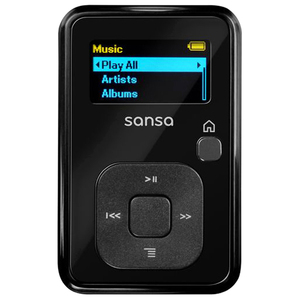 SanDisk Sansa Clip SDMX18R-002GK-A57 2 GB Flash Memory Black Flash MP3 Player