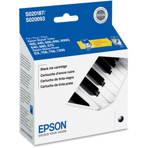 EPSON 400/500/600/600Q/640/660/670 BLACK INKJET CTG MPN: S187093