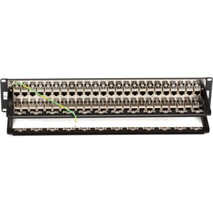 Black+Box+48-Port+2U+Cat6+Shielded+Feed-Through+Patch+Panel