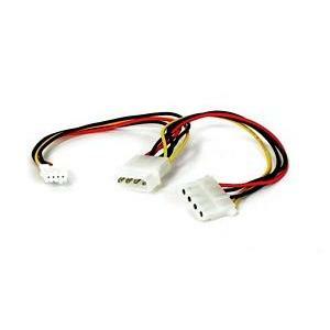 StarTech.com LP4 to SP4 and LP4 Power Y Splitter Cable M/F