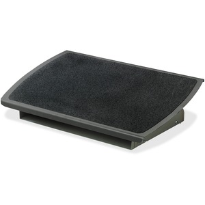 Adjustable Steel Footrest, Nonslip Surface, 22w x14d, Charcoal/Black  MPN:FR530CB