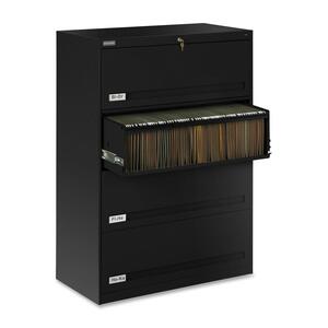 TNNLPL4248L41BK - Tennsco LPL4248L41 Lateral File Cabinet with Retractable Doors