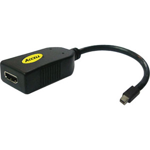 Accell Ultraav B086b002b A/v Cable Adapter Mini Displayport Male Digital Audio/video Hdmi Female Digital Audio/video 10