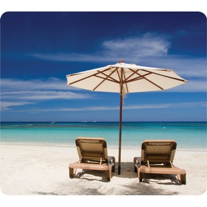 Fellowes 5909501 Earth Series Mouse Pad - Beach Chairs