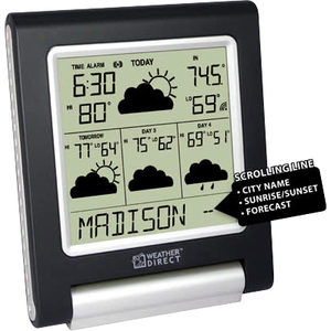 La Crosse Technologies WD-3106UR-B WD 4 Day Forecast Black/Silver