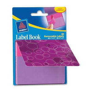 Avery Purple Circles Label Book