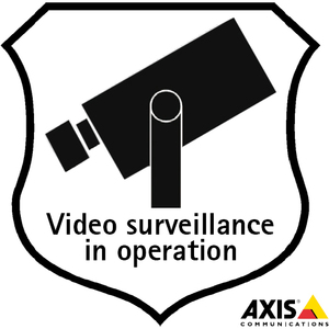 AXIS Communications AXIS SURVEILLANCE STICKERS 10PCS