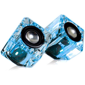 DreamGear Ice Crystal Speakers In Blue
