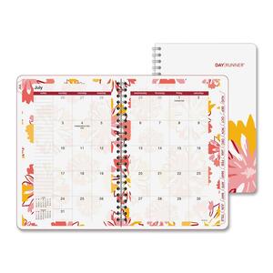 Day Runner Floral Explosion Monthly Desk Planner