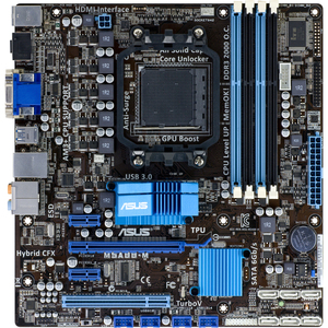 Asus M5A88-M Desktop Motherboard - AMD 880G Chipset - Socket AM3