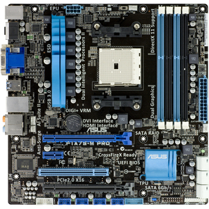 Asus F1A75-M PRO Desktop Motherboard - AMD A75 FCH Chipset - Soc