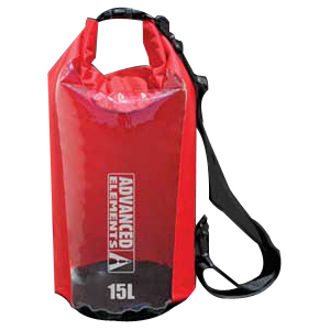 Advanced Elements AE3004 ROLLTOP DRY BAG - 15L RED Camping