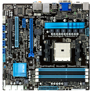 Asus F1A75-M PRO/CSM Desktop Motherboard - AMD A75 FCH Chipset -