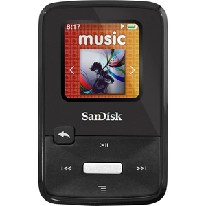 SanDisk Sansa Clip Zip SDMX22-004G-A57K 4 GB Flash Memory Black Flash MP3 Player