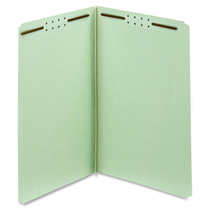 Globe-Weis Pressboard Folder with Fasteners, Light Green