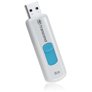 Transcend JetFlash 530 8 GB USB 2.0 Flash Drive - Blue