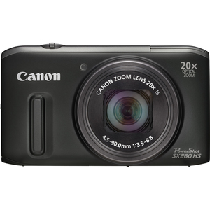 Canon 5900B001 PowerShot SX260 HS Black 12.1MP 25mm Camera Hardware