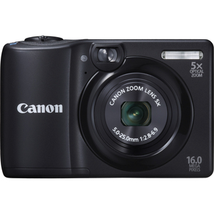 Canon 6178B001 Powershot A1300 Black 16MP 5X OPT Camera Hardware