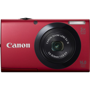 Canon 6186B001 PowerShot A3400 IS Red 16.0MP 3.0