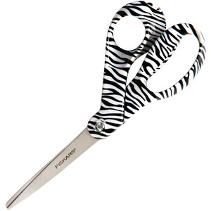 Fiskars Zebra Design 8" Bent Scissors