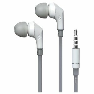 DreamGear EM-110 EARBUDS WITH MIC WHITE/GRAY