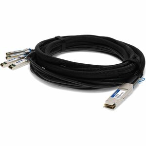 AddOn Arista Networks CAB-Q-S-3M Compatible TAA Compliant 40GBase-CU QSFP+ to 4xSFP+ Direct Attach Cable Passive Twinax 3m CABQS3MAO