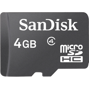 SanDisk microSDHC 4GB Memory Card