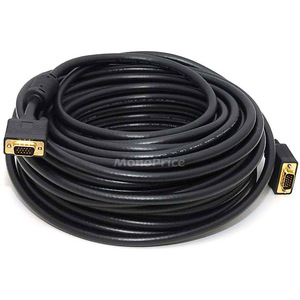 Monoprice+75ft+HD-15+Male+VGA+Audio%2fVideo+Cable+Black