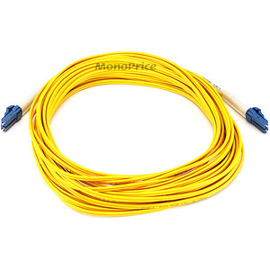 Monoprice+Fiber+Optic+Cable+LC%2fLC+Single+Mode+Duplex+10+meter+9%2f125+Type+Yellow