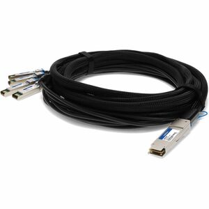 AddOn+HP+JG331A+Compatible+40GBase-CU+QSFP%2b+to+4xSFP%2b+DAC