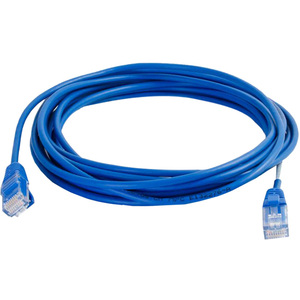 C2G+2ft+Cat5e+Snagless+Unshielded+UTP+Slim+Network+Patch+Cable+Blue+01020