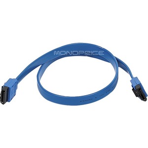 Monoprice 18inch SATA 6Gbps Cable with Locking Latch Blue