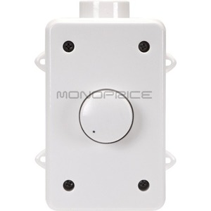Monoprice Outdoor Speaker Volume Controller RMS 100W White