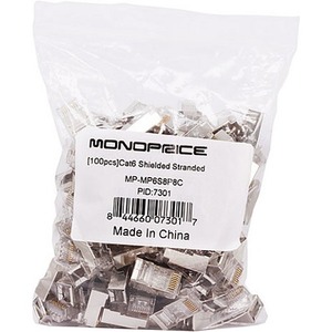 Monoprice Cat6 Shielded Stranded 100pcs Bag