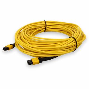 AddOn+50m+MPO+Male+to+MPO+Male+12-Strand+Yellow+OS2+Straight+Fiber+OFNR+Riser-Rated+Patch+Cable+ADDMPOMPO50M9SMSM