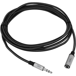 SIIG+Woven+Fabric+Braided+3.5mm+Stereo+Aux+Cable+(M%2fF)+-+2M