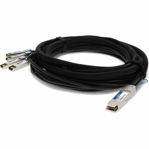 AddOn+Intel+X4DACBL5+Compatible+40GBase-CU+QSFP%2b+to+4xSFP%2b+Direct+Attach+Cable