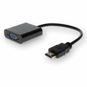 AddOn+8%22+HP+H4F02AA+Compatible+HDMI+to+VGA+M%2fF+Black+Active+Adapter+Cable