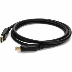 AddOn+HP+VN567AA+Compatible+6ft+DisplayPort+1.2+Male+to+Male+Black+Cable