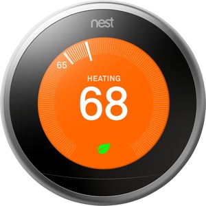 Nest Learning Thermostat, Easy Control for Every Room, Stainless Steel (3rd Gen)
